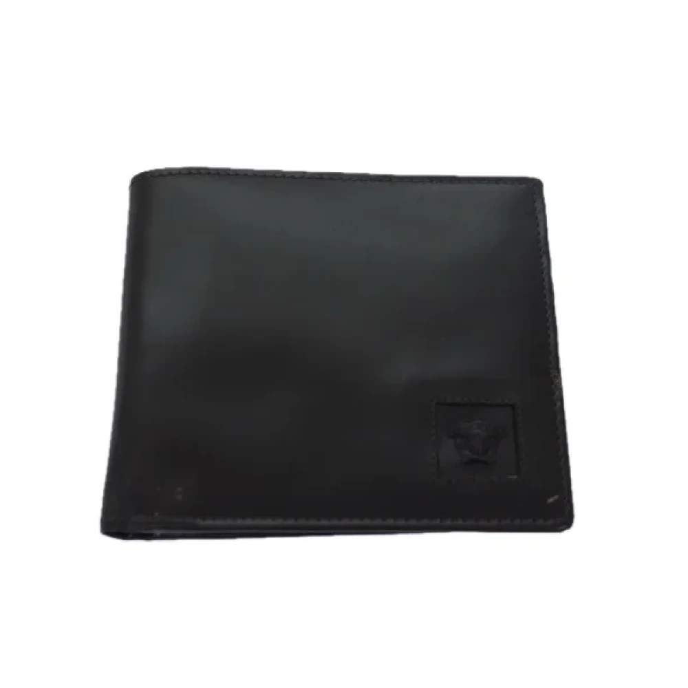 Versace Pre-owned Leather wallets Black Dames