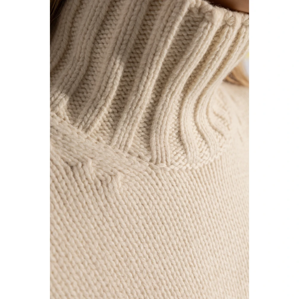 Jil Sander Oversized coltrui Beige Dames