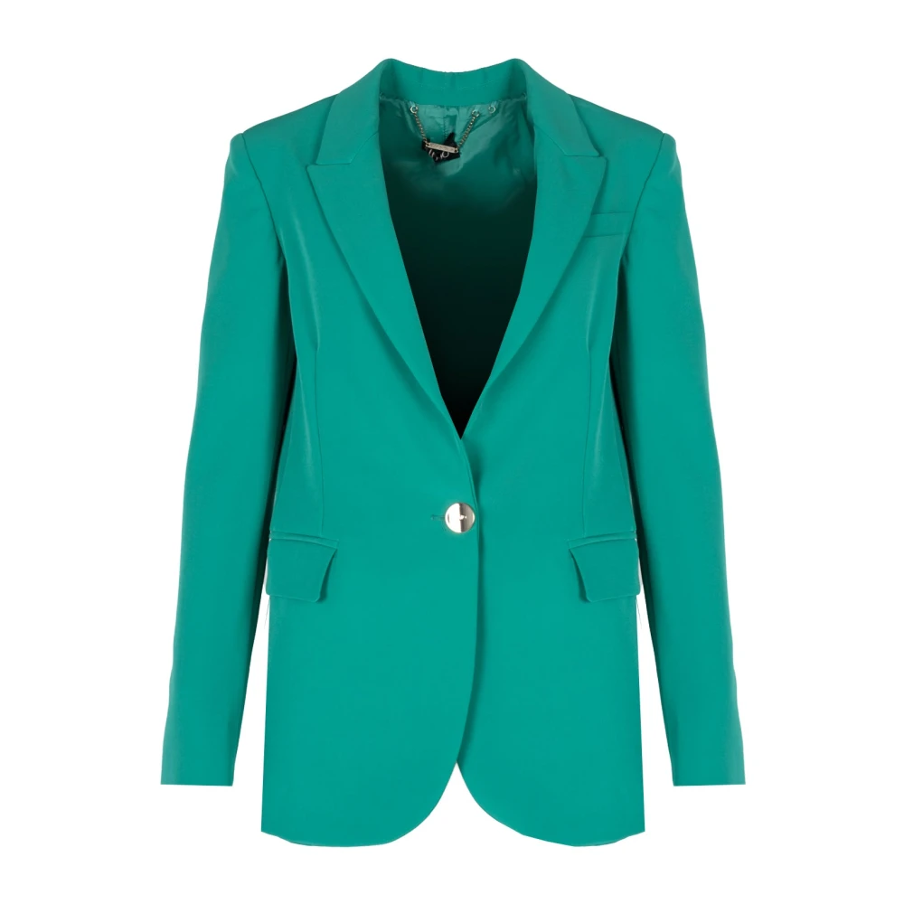 Liu Jo Grön Klassisk Navy Blazer