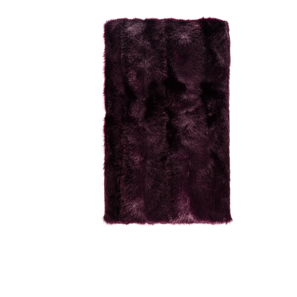 Burberry Nepbont gevoerde sjaal met capuchon Purple Unisex