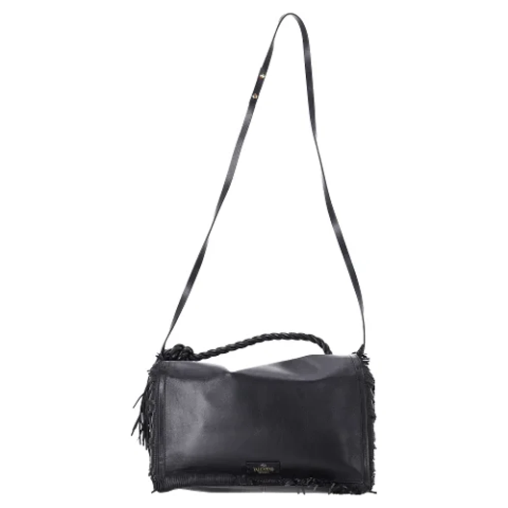 Valentino Vintage Pre-owned Leather handbags Black Dames