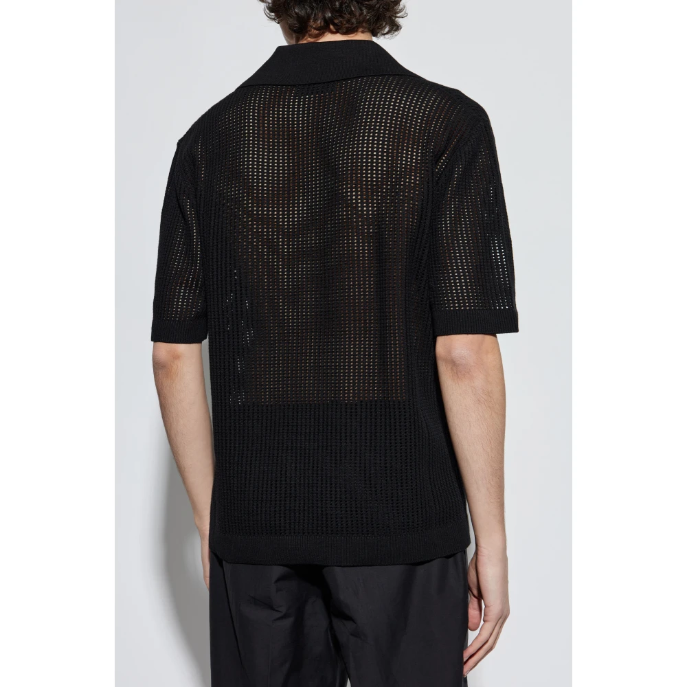 Amiri Shirt met logo Black Heren