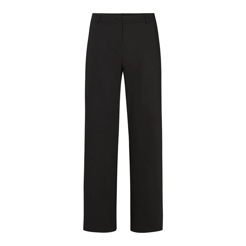 LauRie Wide Trousers Black Dames