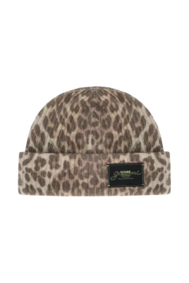 Oversized Wool Rib Knit Beanie