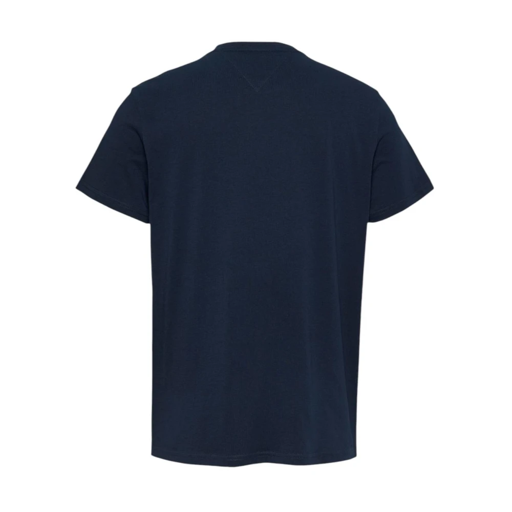 Tommy Jeans Blauw Katoenen T-shirt Korte Mouwen Blue Heren