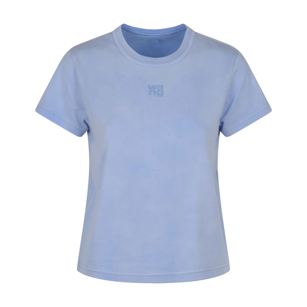 Alexander wang Essentiële Logo T-shirts Blue Dames