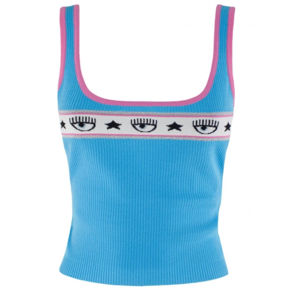 Chiara Ferragni Collection Femme Bleu - Tops > Sleeveless Tops