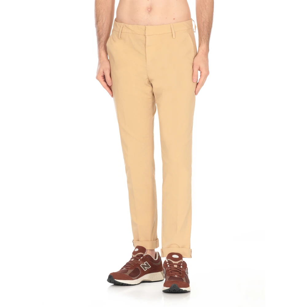 Dondup Beige Katoenen Broek met Zakken Beige Heren