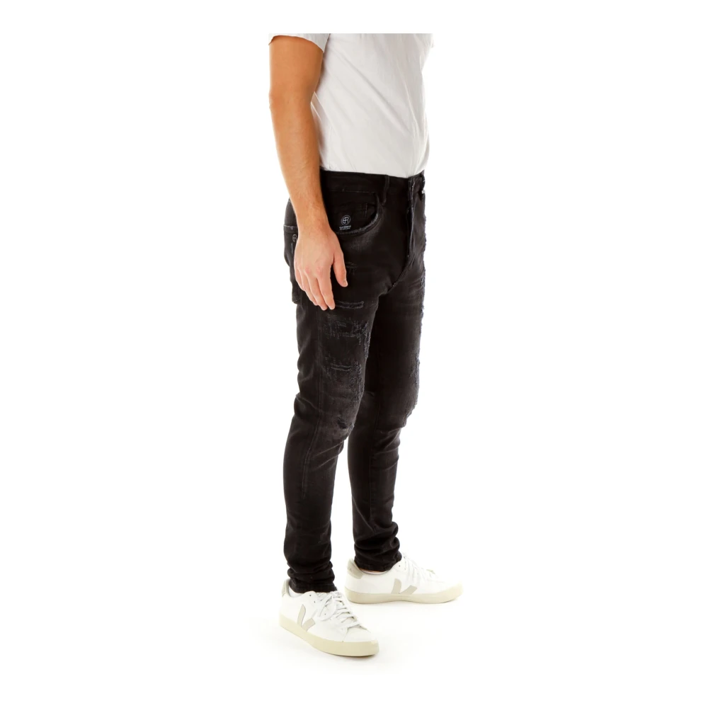 Elias Rumelis Fade Effect Tapered Fit Jeans Gray Heren