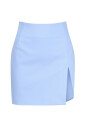 jupe-bleue-en-coton-a-taille-haute