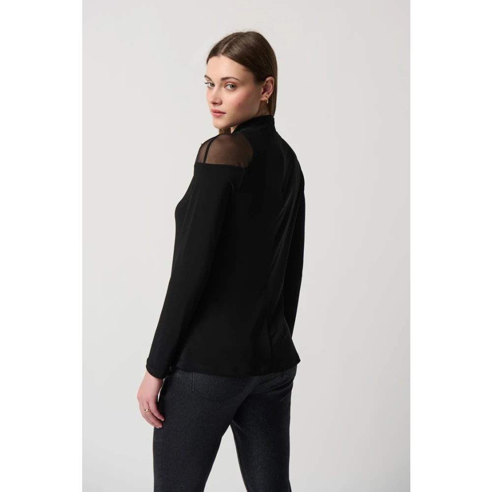 Joseph Ribkoff Stijlvolle longsleeve top Black Dames