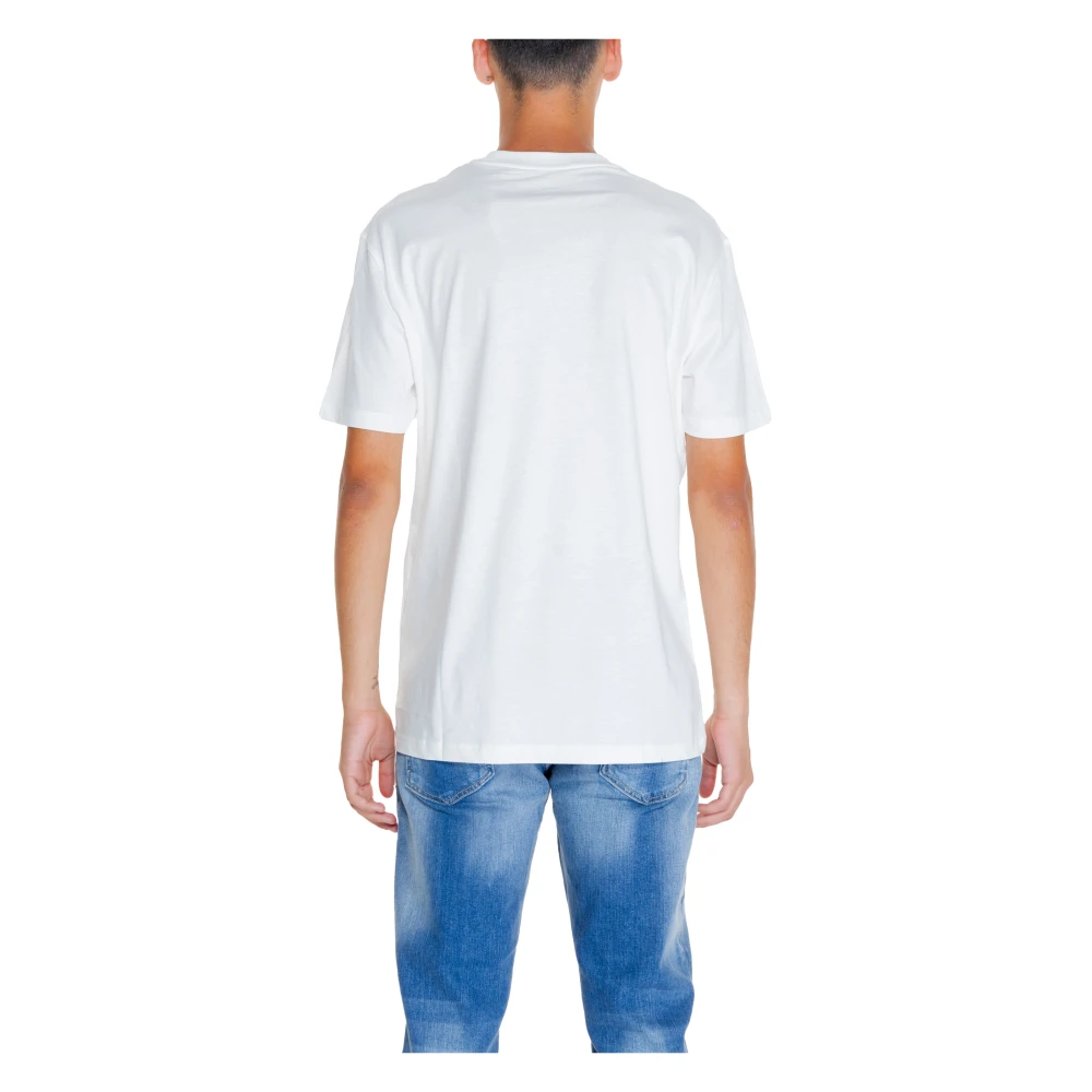 Armani Exchange Heren T-shirt Polo Herfst Winter Collectie White Heren