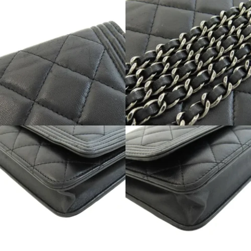 Chanel Vintage Pre-owned Leather chanel-bags Black Dames