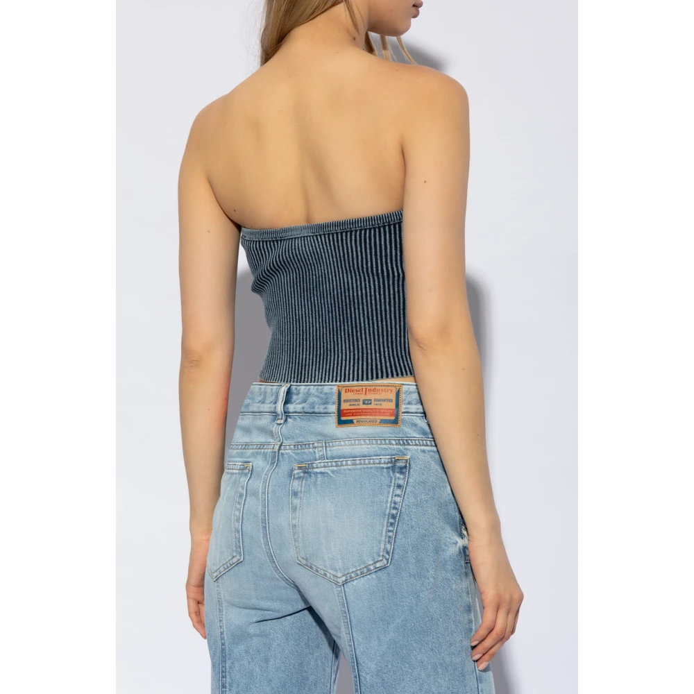 Diesel Gestreepte top M-Clarksvillex-C Blue Dames