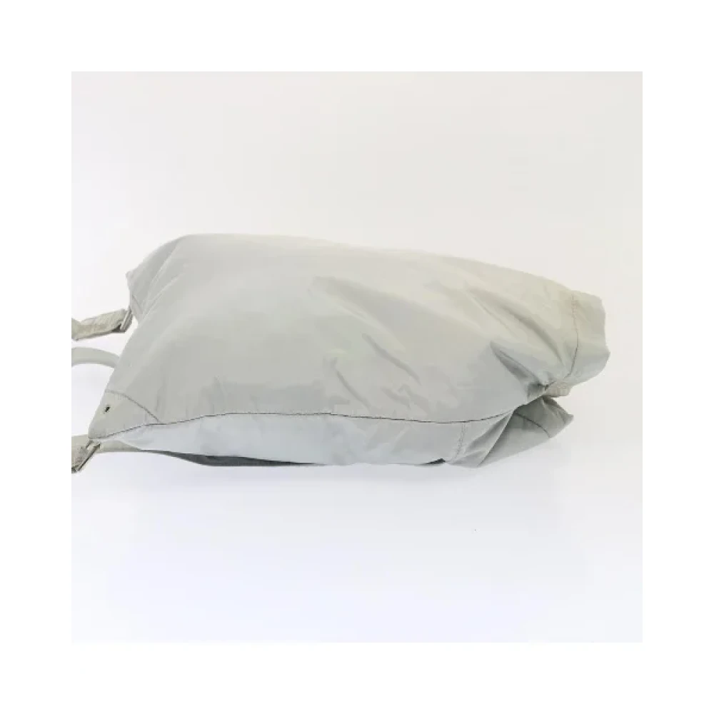 Prada Vintage Pre-owned Nylon backpacks Gray Dames