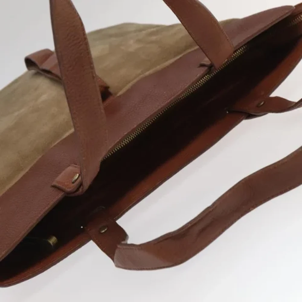 Burberry Vintage Pre-owned Leather handbags Brown Dames