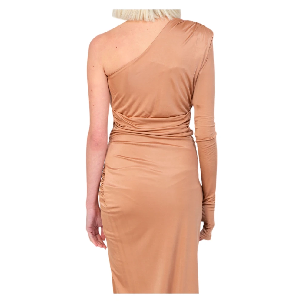 pinko Gedraaide Jurk voor Vrouwen Brown Dames