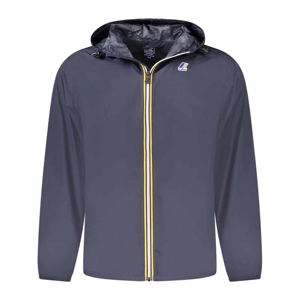 K-Way Herr Blå Träning S, Nylon, Le Vrai 4.0 Claude Jacket