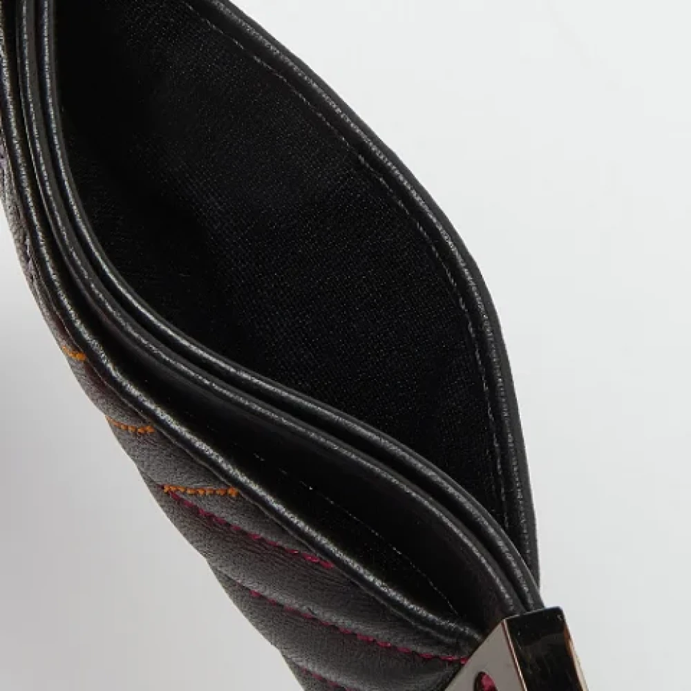 Carolina Herrera Pre-owned Leather wallets Black Dames