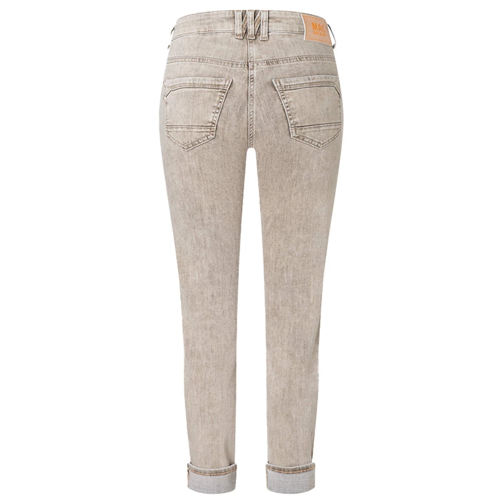 MAC Rijke Slim Authentiek Denim Jeans Beige Dames
