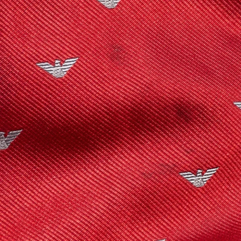 Armani Pre-owned Silk home-office Red Heren