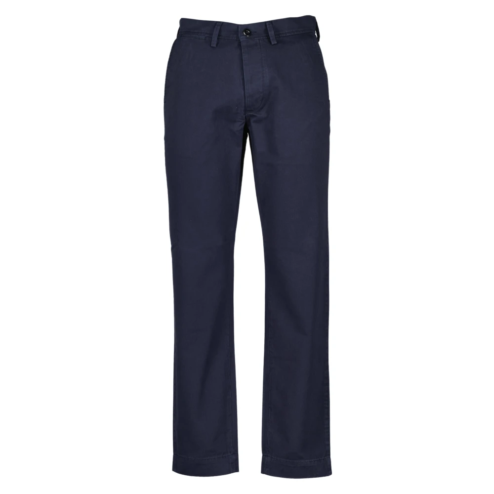 Officine Générale Blue Chinos, Male, L, Plain Front Chino