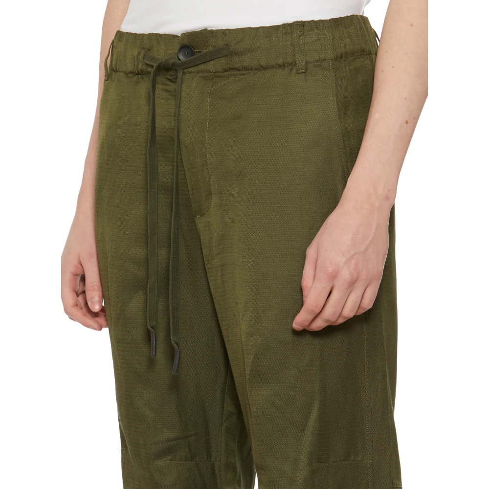 Andrea Ya aqov Katoen Linnen Broek Green Heren