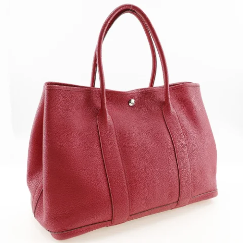 Hermès Vintage Pre-owned Leather handbags Red Dames