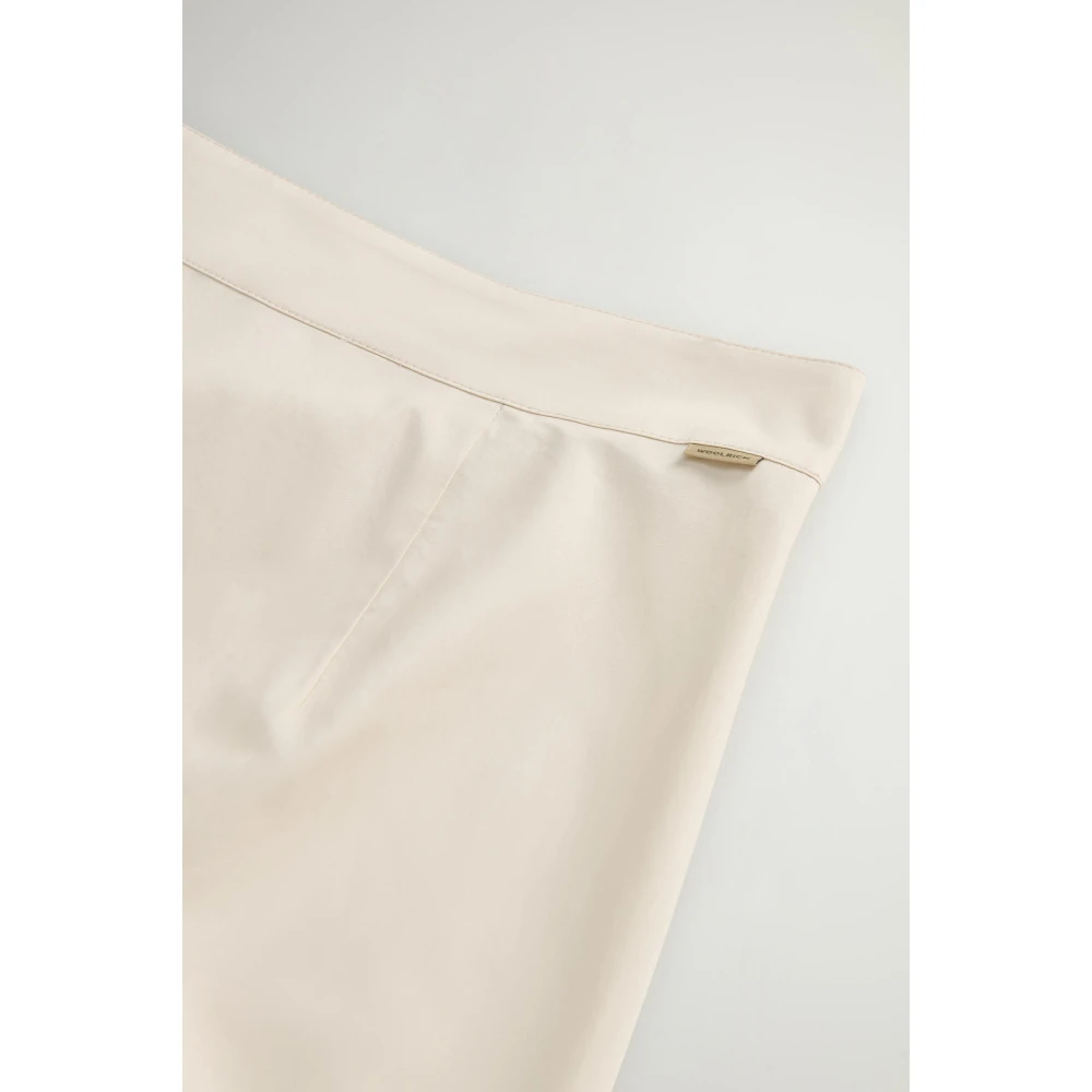 Woolrich Katoenen popeline rok met zakken Beige Dames