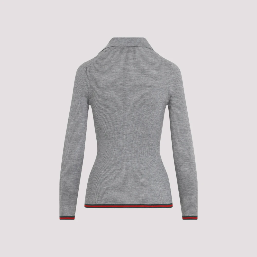 Gucci Luxueus Grijs T-Shirt Gray Dames