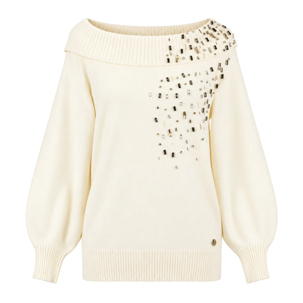 Twinset Donna Bianco - Maglione Girocollo - Knitwear - S