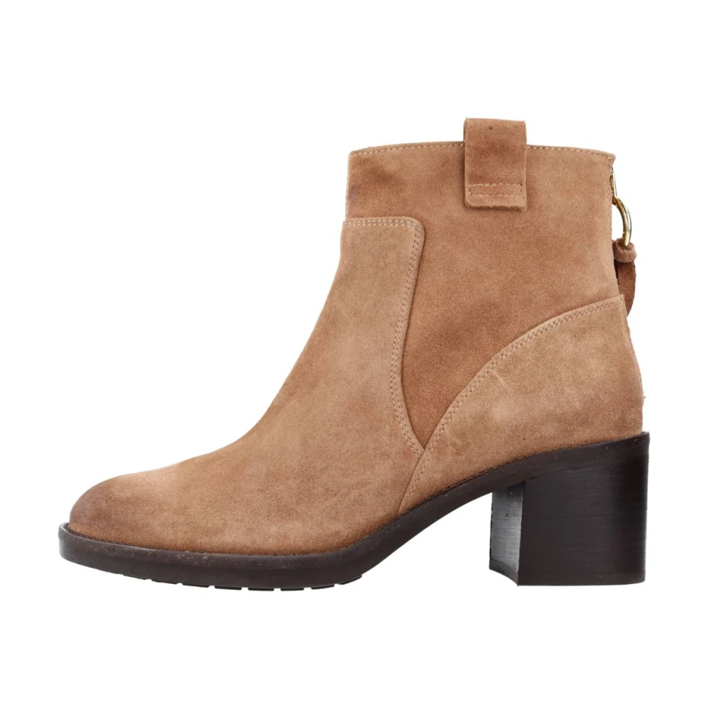 Geox Heeled Boots Brown Dames