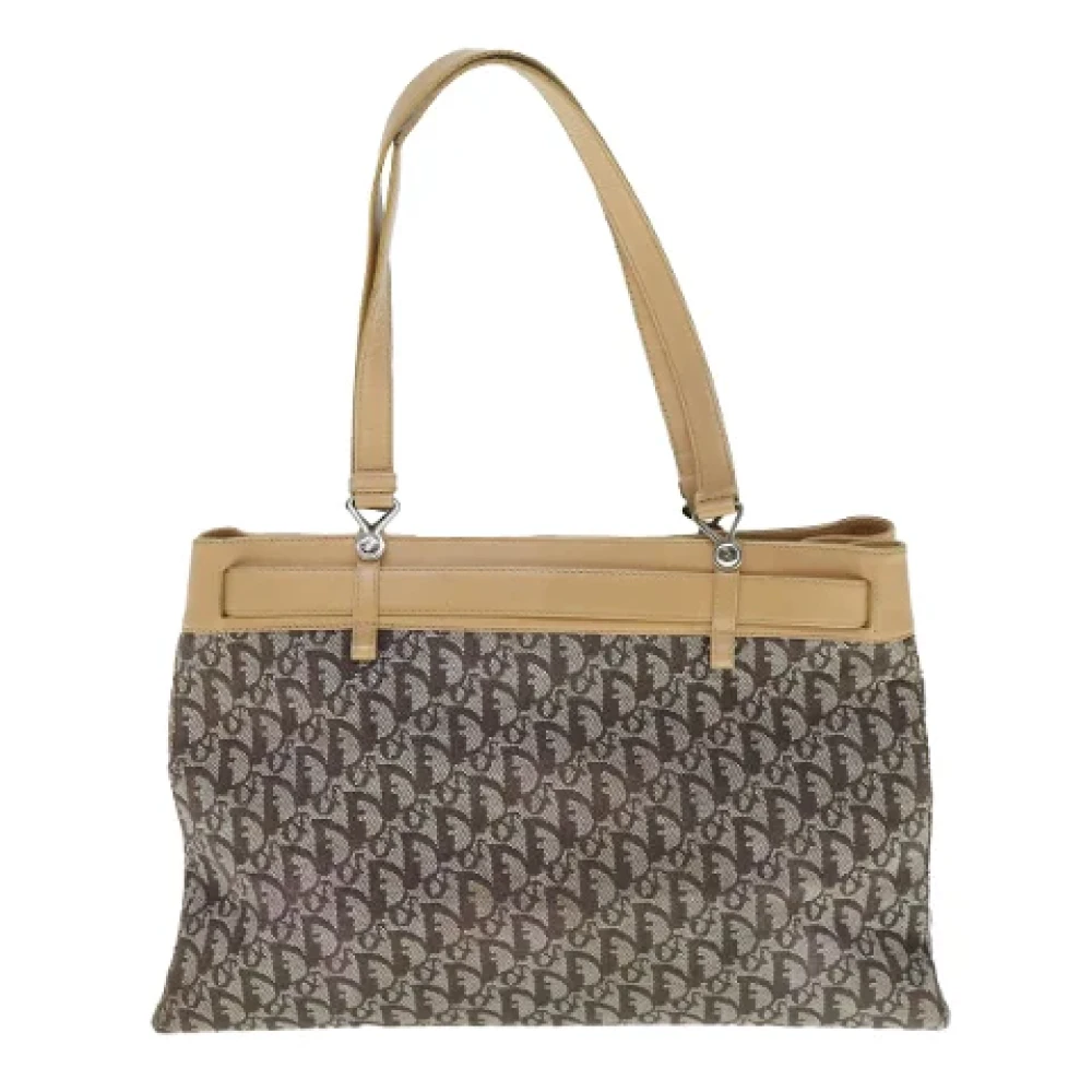 Dior Vintage Pre-owned Canvas totes Brown Dames