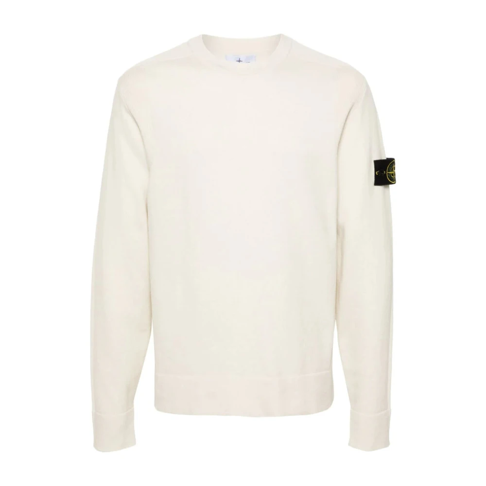 Stone Island Wollen trui met kompasbadge Beige Heren