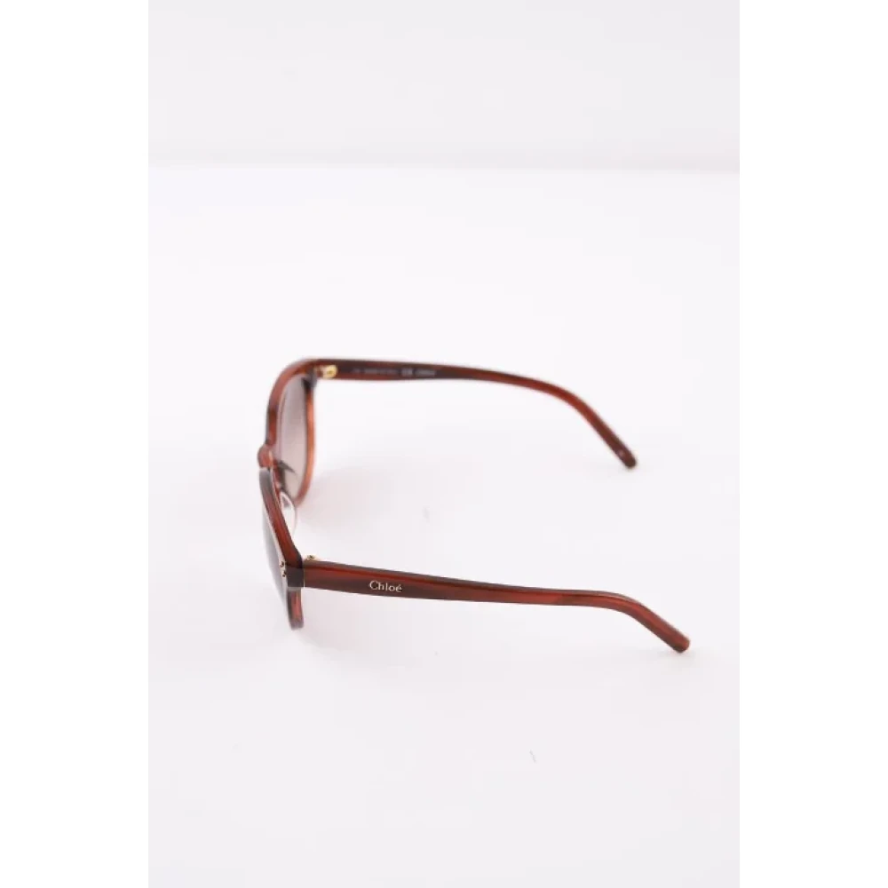 Chloé Pre-owned Plastic sunglasses Brown Dames