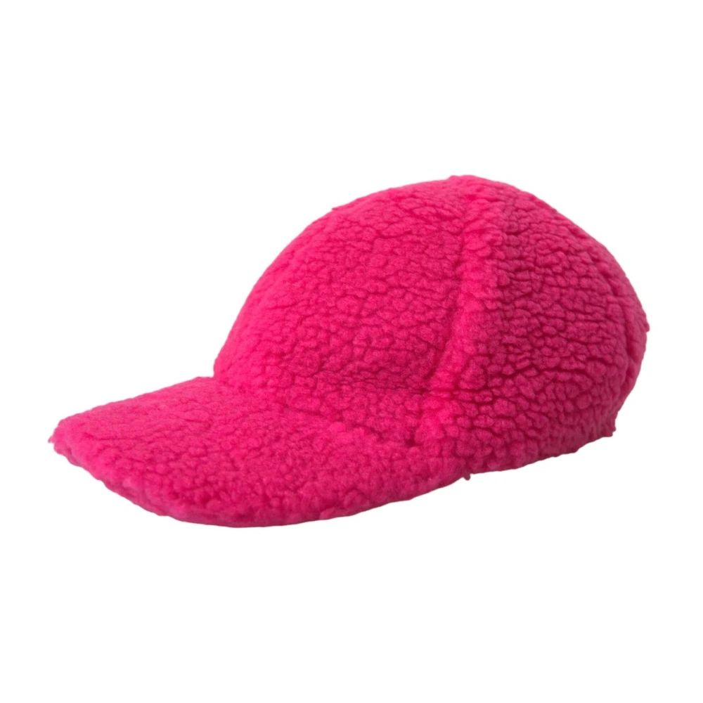 Dolce & Gabbana Roze Pluche Baseballpet Pink Heren