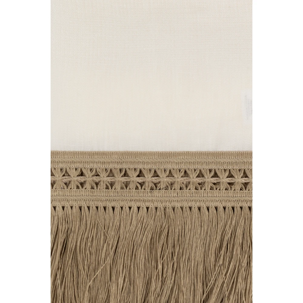 Max Mara Linnen sjaal Grammo Beige Dames