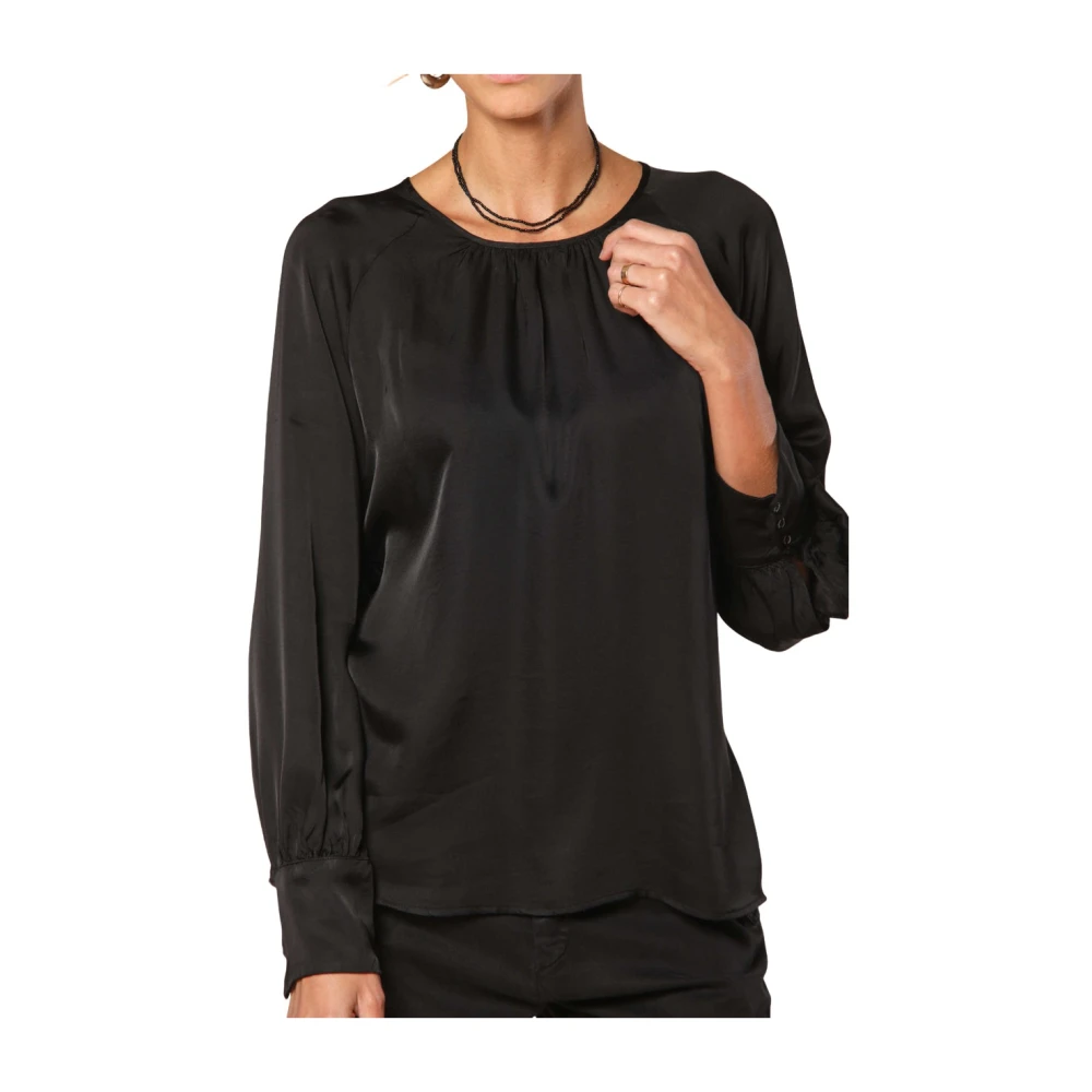 Mason's Elegante Viscose Winter Shirt Carla Black Dames