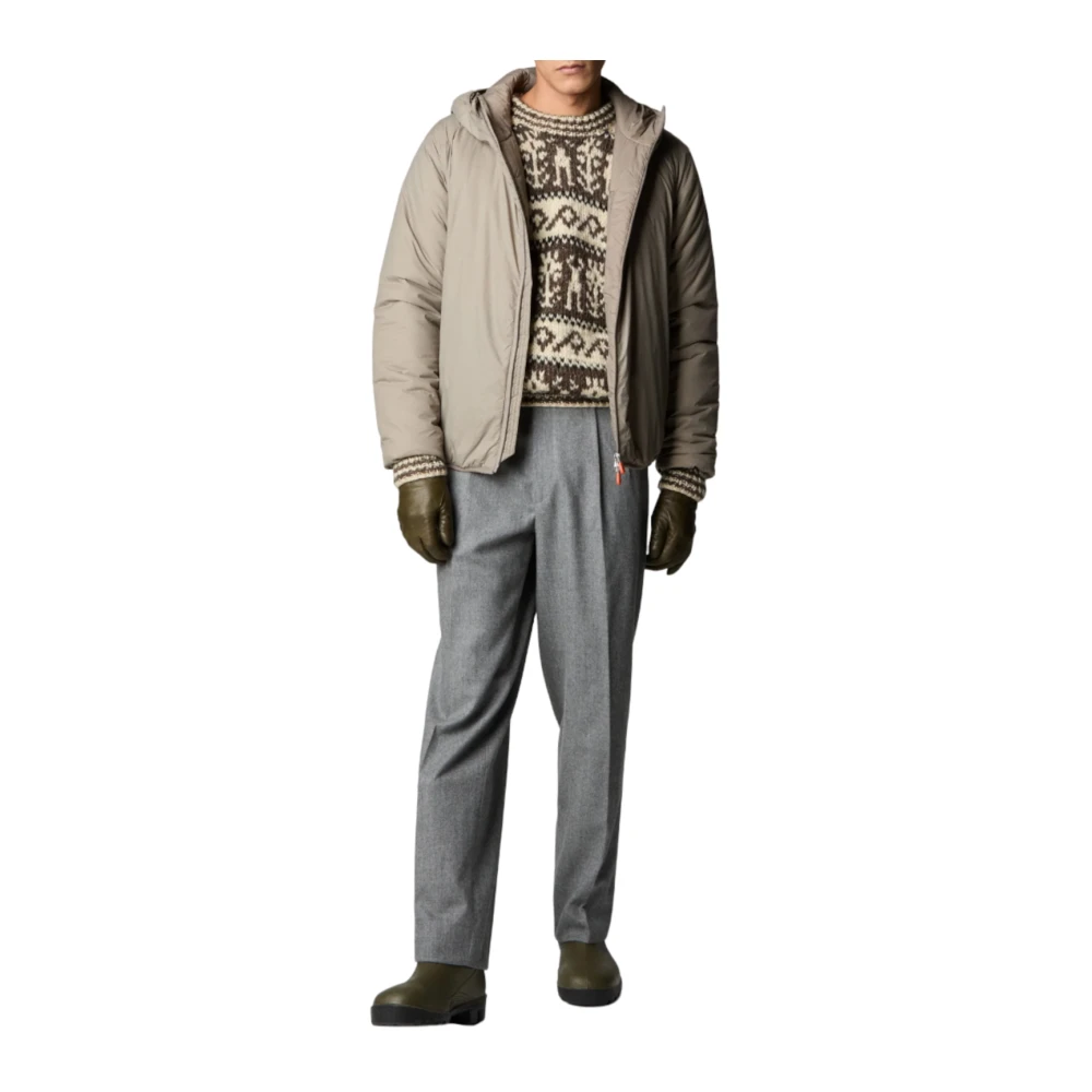 Save The Duck Allium Nylon Gewatteerde Jas Gray Heren