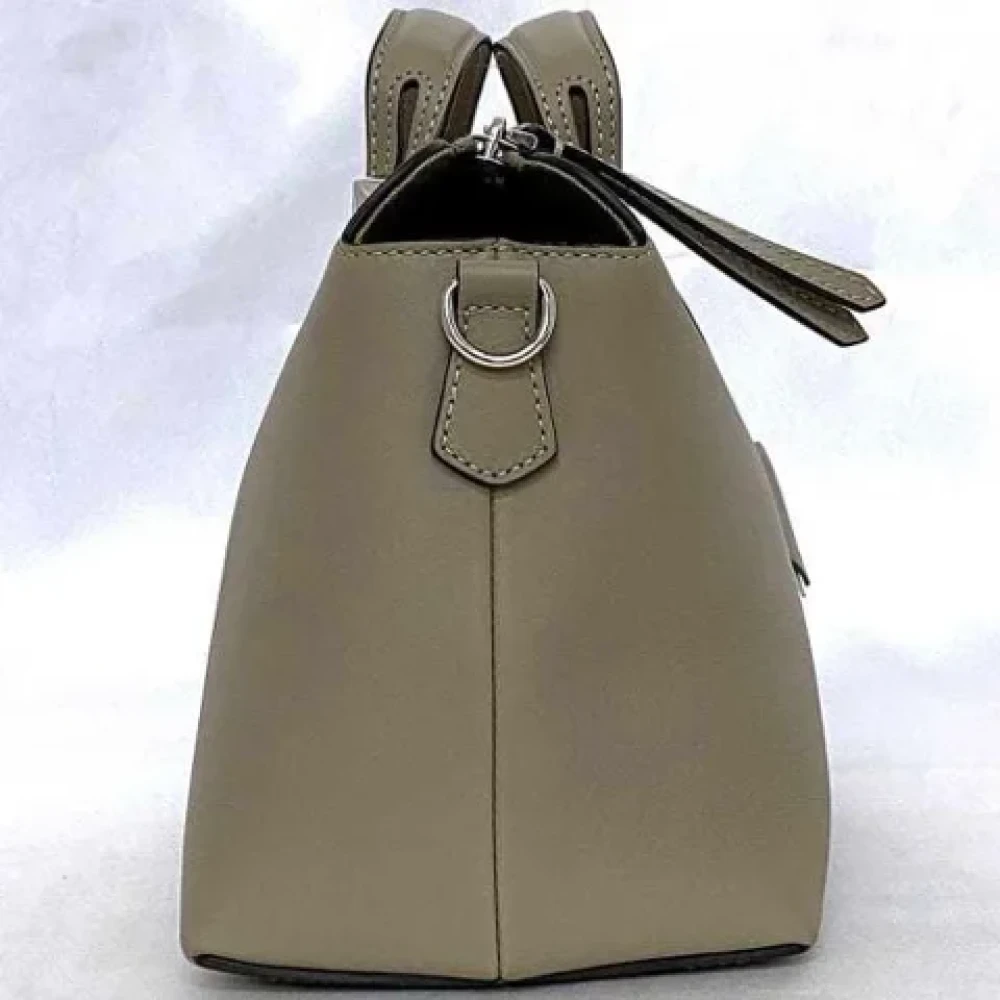 Fendi Vintage Pre-owned Leather fendi-bags Beige Dames