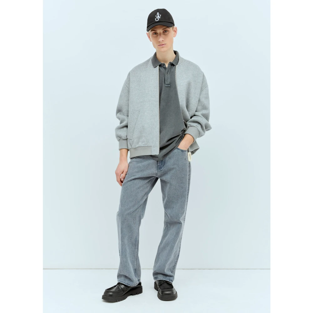 JW Anderson Polo Shirts Gray Heren