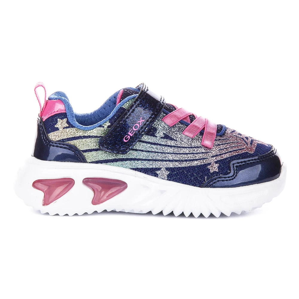 Geox J Assister Light Up Trainers - Unisex - Kids Sneakers - Multicolor - 24 Eu - Kids