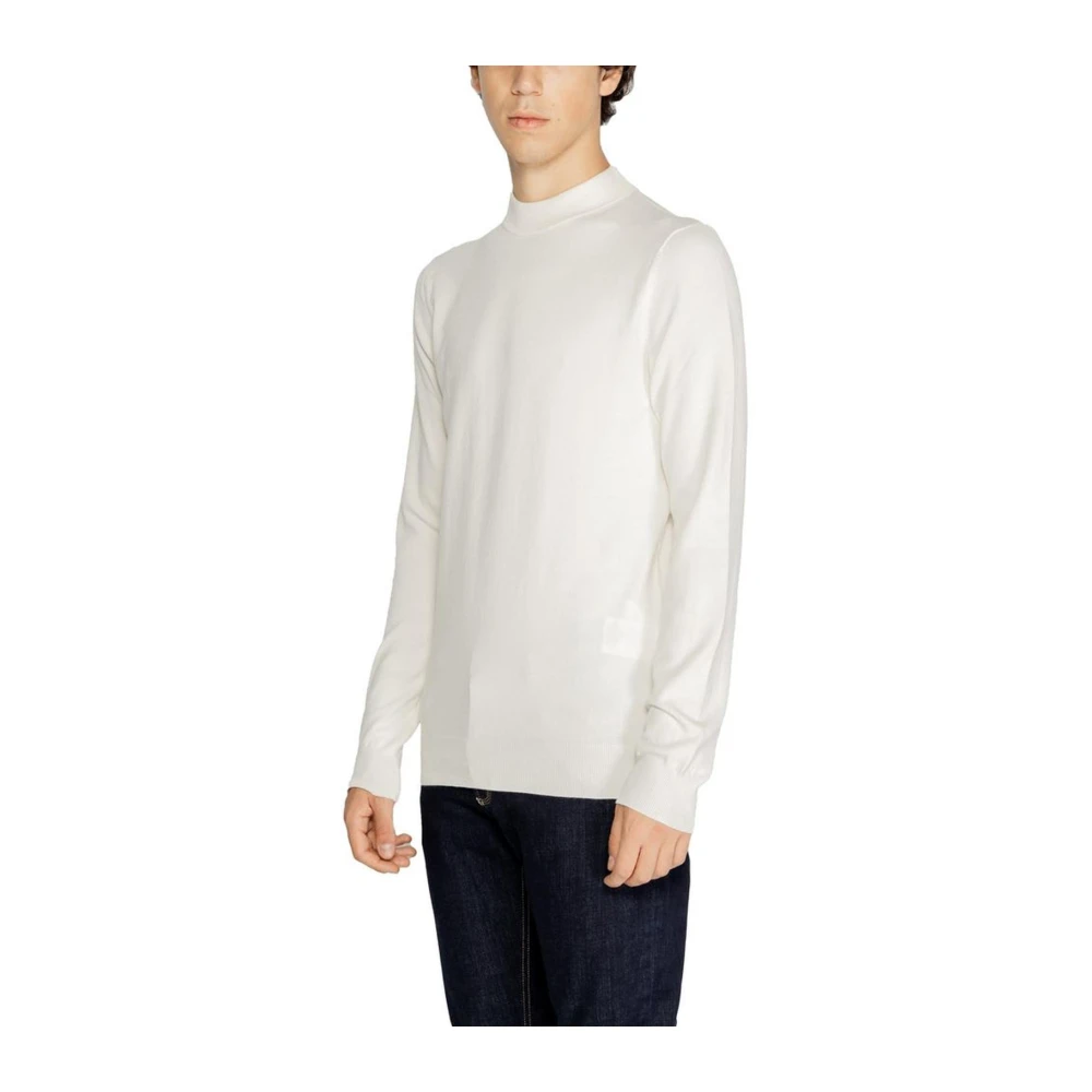 Antony Morato Gebreid Viscose T-shirt White Heren