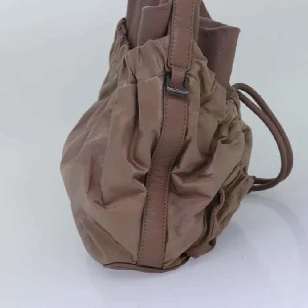 Burberry Vintage Pre-owned Leather handbags Brown Dames
