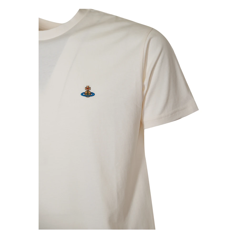 Vivienne Westwood Klassieke Multicolor Orb T-shirts en Polos White Heren