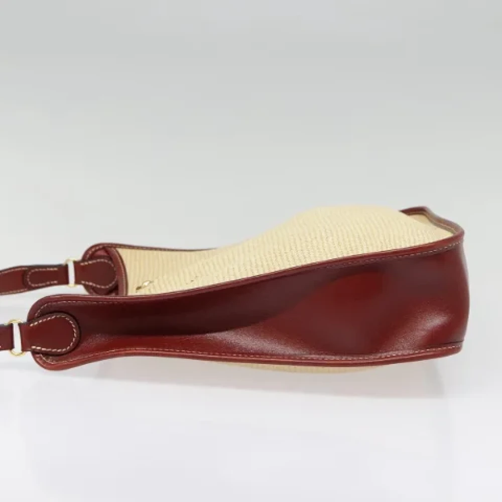Hermès Vintage Pre-owned Fabric shoulder-bags Beige Dames