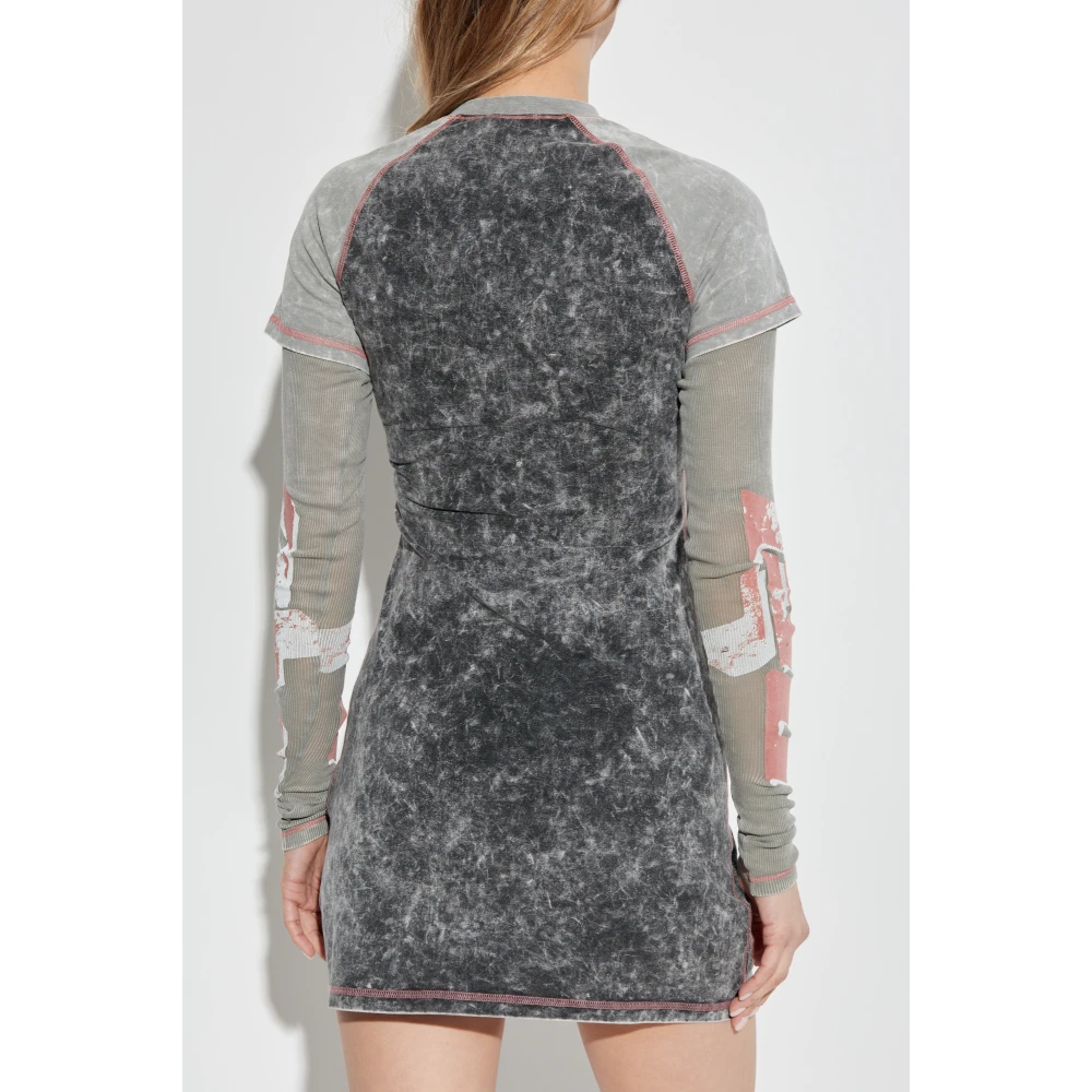 Diesel Jurk D-Buxt-Q1 Gray Dames