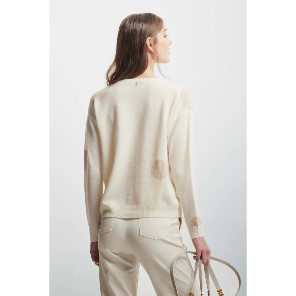 Kocca Geometrische Wollen Vest met Geribbelde Knopen Multicolor Dames