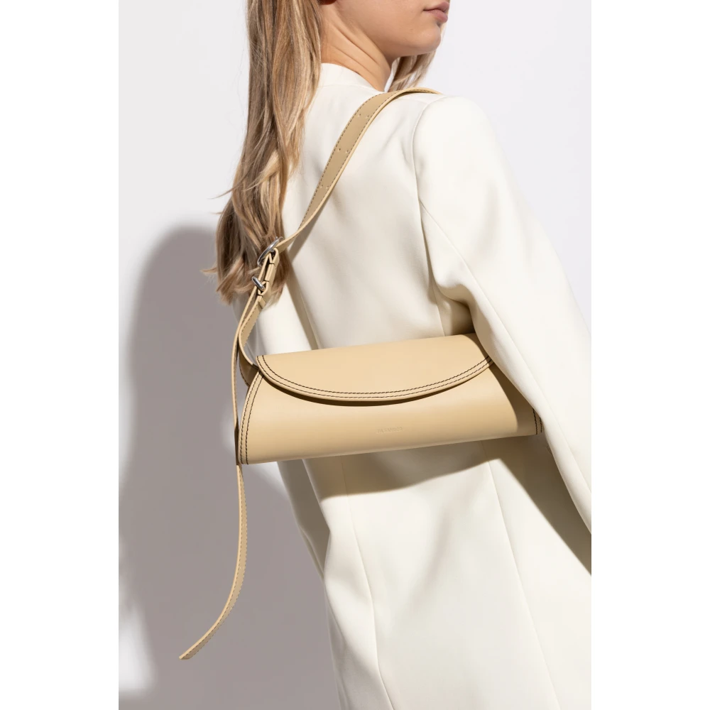 Jil Sander Schoudertas Canollo Klein Beige Dames