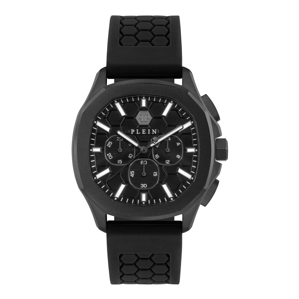 Philipp Plein Men's Black Watches, One Size, Spectre Chrono Watch